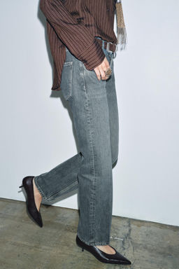 ZW COLLECTION LOW-RISE STRAIGHT JEANS - Zara фото 5