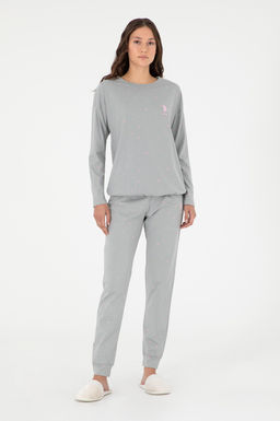 Женский серый пижамный комплект Неожиданная скидка в корзине - U.s. polo assn фото 2