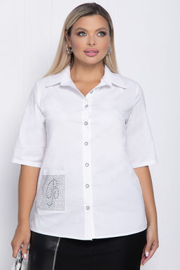 Рубашка Снежная роза (белая) Б10960 - Lt collection фото 5