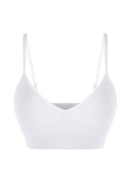 Siyah-Beyaz 2li Kaskorse Duz Dikme Kap Bralette Sutyen THMAW26SU00007 - Trendyolmilla фото 8
