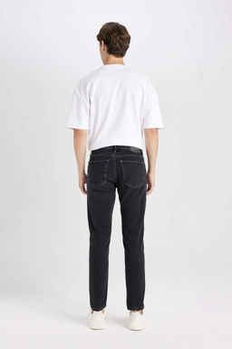 Узкие зауженные джинсовые брюки с нормальной талией и зауженной посадкой - Defacto фото 7