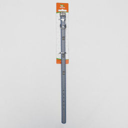 Ошейник с косточками светоотражающий, 37 х 1,3 см, ОШ 26-33, синий - Пижон фото 6