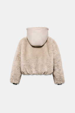 SHORT FAUX FUR HOODED COAT RECCO® TECHNOLOGY SKI COLLECTION - Zara фото 8