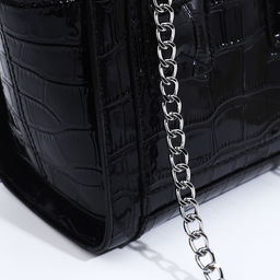 Сумка-тоут на молнии, цвет чёрный - Simaland фото 4