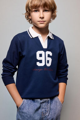 Oversize Bask_l_ Sweatshirt Erkek _ocuk