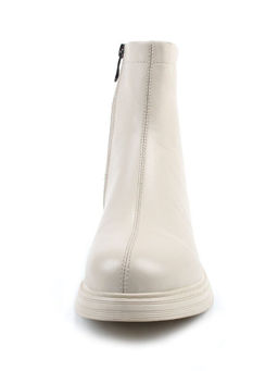 01-XKL21-225DR BEIGE Ботинки демисезонные женские (натуральная кожа, байка)