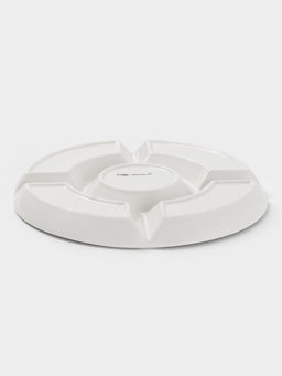 Менажница Доляна White Label, 5 секций, d=25.5 см, фарфор, белая