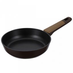 Сковорода с антипригарным покрытием Brownie д26см, h5,5см, s2,8мм, дно д3,5мм, индукционное дно д20,5см, алюминий, бакелитовая ручка с покрытием soft-touch, Regent (Китай) Подходит для всех видов плит, включая индукционную.