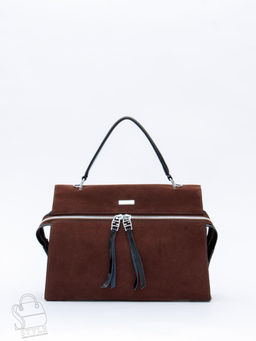 Сумка женская кожаная 9675MSS coffee Velina Fabbiano-Safenta в Новосибирске