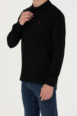 U. S. Polo Assn / Мужской черный базовый свитшот - U.s. polo assn фото 13