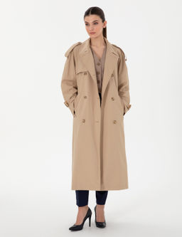 Bej Oversize Tren_kot - Pierre cardin фото 4