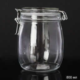 Банка для сыпучих c бугельным замком 800 мл / YF-1039 /уп 36/ - Галеонтрейд фото 2