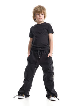 Брюки парашюты серые для подростков и детей 33-7492 св.серый - Mini maxi фото 17