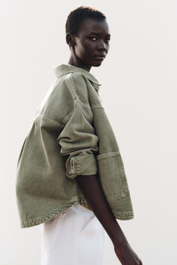 Z1975 DENIM JACKET WITH POCKETS - Zara фото 18