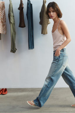 JEANS TRF BOYFRIEND TIRO MEDIO / Marino - Zara фото 7