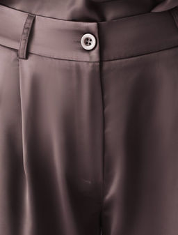 Брюки палаццо широкие из струящегося сатина - Vilatte фото 2