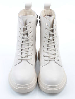 04-PAT159-2Z MILK Ботинки зимние женские (натуральная кожа, 100% шерсть)