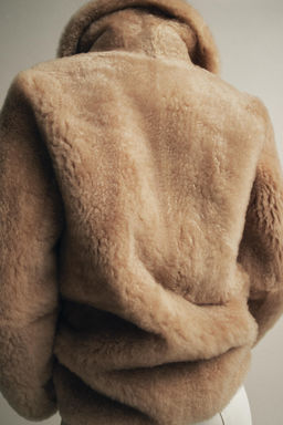 ZW COLLECTION NATURAL SHEEPSKIN COAT