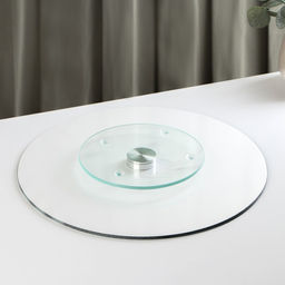 Подставка для торта Доляна Тропики, d=32 см, вращающаяся, стекло, зелёная фото 10