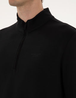 Siyah Regular Fit Sweatshirt - Pierre cardin фото 7