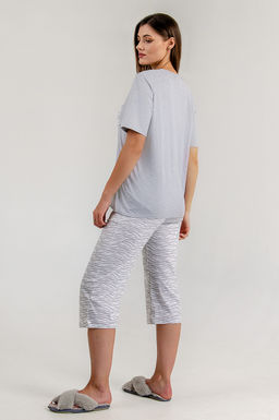 Арт. 9166 Пижама с бриджами 44-50 (4 шт) Цвет:серый,белый - Калинка фото 12