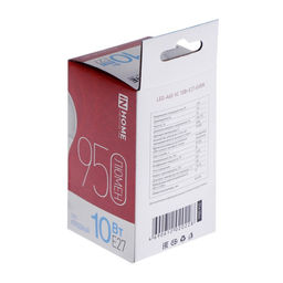 Лампа светодиодная IN HOME LED-A60-VC, Е27, 10 Вт, 230 В, 6500 К, 950 Лм