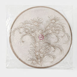 Набор салфеток сервировочных Доляна Павлин, 2 шт, d=38 см, цвет бежевый  фото 15