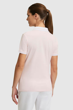 Kad_n A__k Pembe Polo Yaka Basic Ti__rt