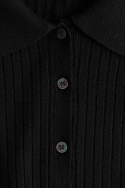 Vestido de punto acanalado con cuello camisero - H&m фото 6