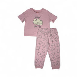 CRB wear / CWKG 50238-27K Пижама для девочки (футболка, брюки), Розовый/ex. Cherubino