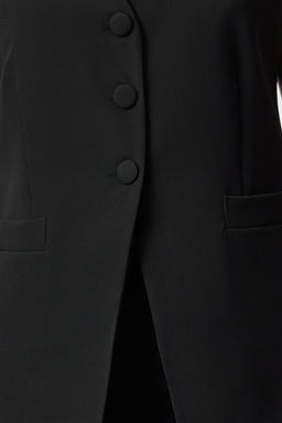 Siyah Fitted Dokuma Yelek TWOAW25YE00054 - Trendyolmilla фото 3