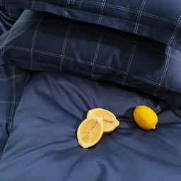 Постельное бельё Этель 2 сп Cage: dark blue, 175х215 см, 200х215 см, 50х70+3 см-2 шт, мако-сатин, 114г/м2  фото 10