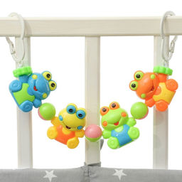 Растяжка на коляску/кроватку Крошка Я «Лягушата», 4 игрушки, МИКС