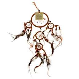 Ловец снов «Пять коричневых колец», 0.7×15×40 см