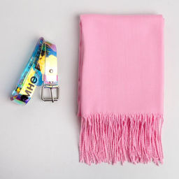 Набор Зимнего настроения!: палантин (180х68 см) и голографический ремень (117х3 см) - Beauty fox фото 3