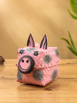 Корзинка «Поросёнок», 8×8×13 см, бамбук