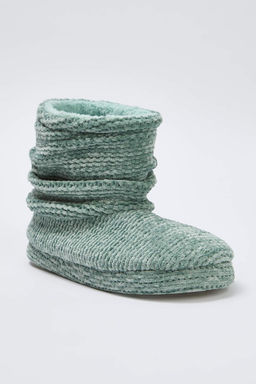 Yesil Pelus Kad?n Panduf Ev Botu TAKAW26ER00013 - Trendyolmilla фото 4