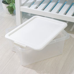 Контейнер для хранения Porter, 14 л, 42.5×31.5×17.5 см, с крышкой, цвет слоновая кость