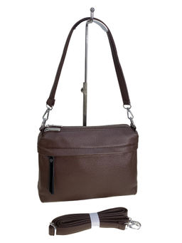 Женская сумка из искусственной кожи, цвет кофе