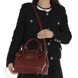 Сумка женская кожаная 5003NN brown Natale Navetta  в Новосибирске