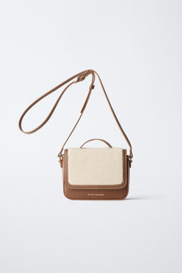 FAUX SHEARLING CROSSBODY BAG