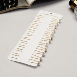 Цена за 24 шт. Шпилька для волос «Цветочек», жемчужинки, 6.5 см