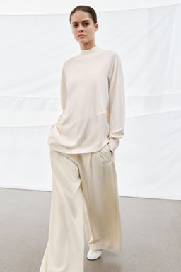 JERSEY PUNTO COMBINADO ASIM?TRICO / Blanco - Zara фото 9