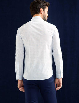 Beyaz Slim Fit Uzun Kollu G_mlek