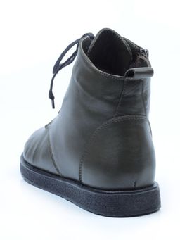 04-910-42 DARK GREEN Ботинки зимние женские (натуральная кожа, натуральный мех) - Фабричный китай фото 8