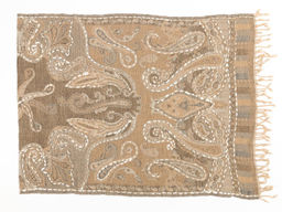 Палантин с вышивкой (шерсть вареная) в ассортименте № Тк906/72 - Ганг фото 2