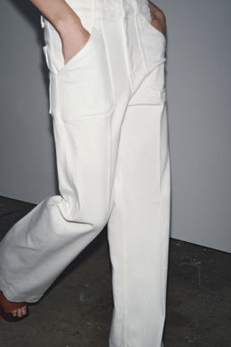 ZW COLLECTION FULL LENGTH HIGH-WAIST JEANS - Zara фото 4