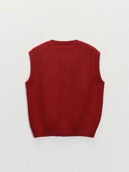 Вязаный жилет с декоративными пуговицами / Zarina  фото 2