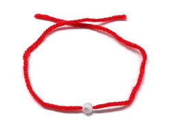 Браслет карасная нить с аметистом "Водолей" шарик 6мм, 33см.