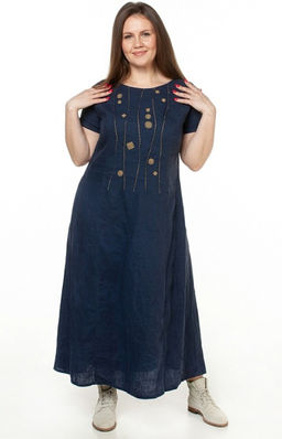 умягченный лен 100% платье